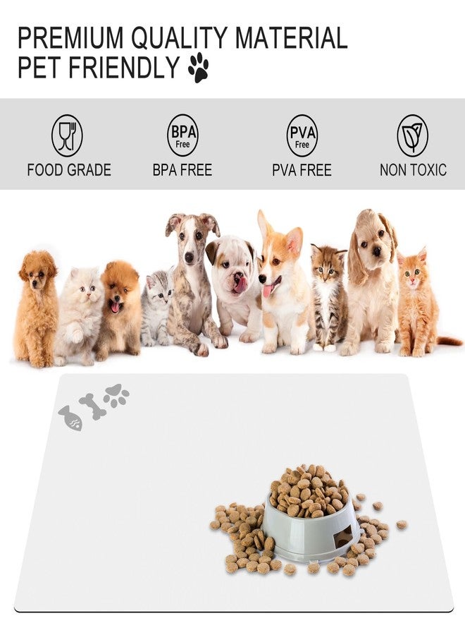 Zalaxt Absorbent Dog Food Mat, No Stains Quick Dry Dog Water Dispenser Mat, Pet Accessories Supplies,Easy Clean Dog Bowl Mat, Multiple Colors, Sizes & Purposes - Image 2