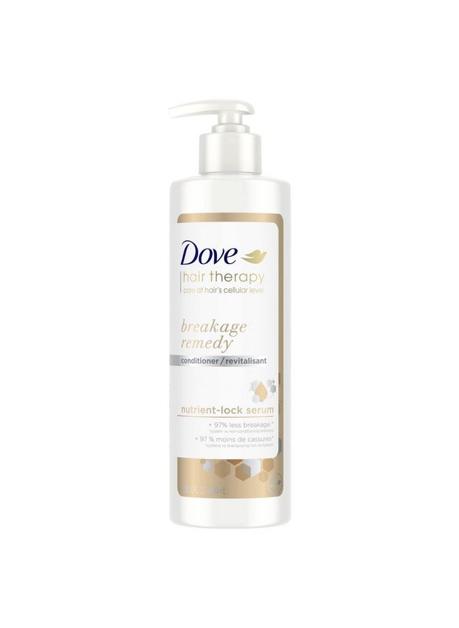 Dove Hair Therapy Conditioner For Damaged Hair Breakage Remedy Hair Conditioner With Nutrient-Lock Serum 13.5 Fl Oz  - Image 1