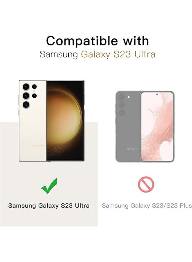 Samsung Galaxy S23 Ultra Camera Lens Protector, Individual Lens Protectors, Scratch-Resistant Ultra-Thin Tempered Glass with Aluminum Edging, Galaxy S23 Ultra Case Friendly, 1 Set, Silver - Image 2