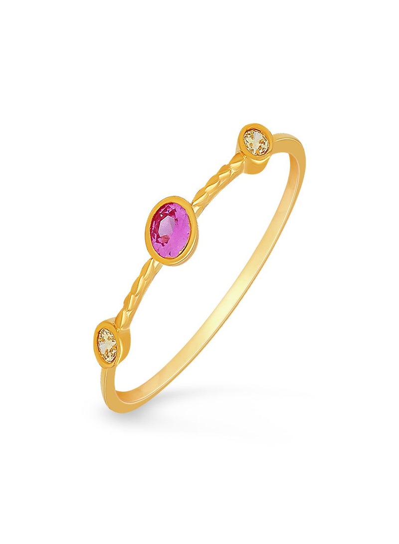 Malabar Gold and Diamonds 22 Karat 916 Purity Yellow Gold Ring for Women DZRN1361 - Image 1