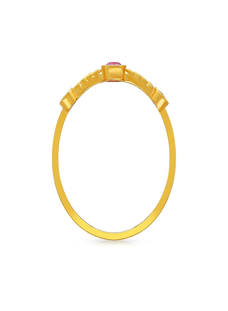 Malabar Gold and Diamonds 22 Karat 916 Purity Yellow Gold Ring for Women DZRN1361 - Image 3