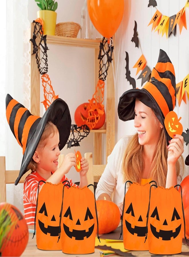 KERINGO 50 Pack Halloween Trick or Treat Party Favors Drawstring Party Favor Bags Translucent frosted Halloween Goodie Bags Gift Packaging Storage for Kids Boys Birthday Supplies 7.08 x 9.84 Inch - Image 5