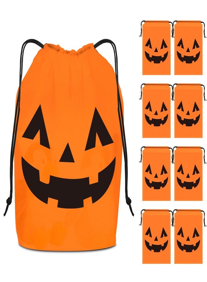 KERINGO 50 Pack Halloween Trick or Treat Party Favors Drawstring Party Favor Bags Translucent frosted Halloween Goodie Bags Gift Packaging Storage for Kids Boys Birthday Supplies 7.08 x 9.84 Inch - Image 4