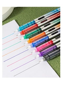 Deli 8-Piece Needle Tip Roller Pen 0.5mm Tip Multicolour  - Image 4