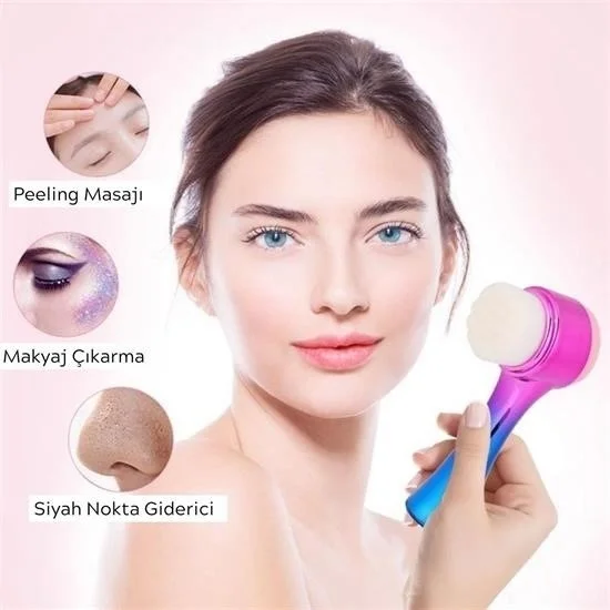 Toptan Bulurum Wholesale Bulurum Dual Function Colorful Skin Facial Cleansing Brush Peeling Massage Effective Pore Cleansing Tool