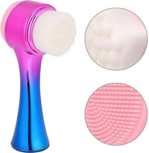 Toptan Bulurum Wholesale Bulurum Dual Function Colorful Skin Facial Cleansing Brush Peeling Massage Effective Pore Cleansing Tool