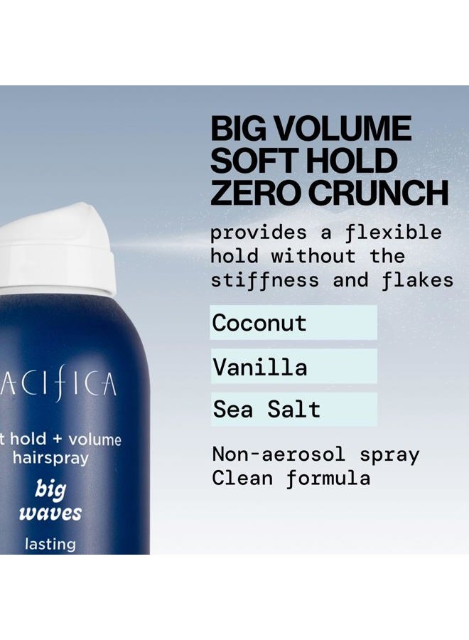 Pacifica Beauty Big Waves Coconut, Vanilla & Sea Salt Hairspray, Controls Frizz & Adds Volume, Designed for Wavy Hair, Vegan & Cruelty-Free, 6 Fl Oz - Image 2