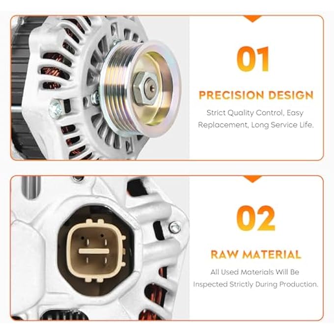 AEagle New Alternator for Honda Fit L4 1.5L 2007-2008, 11177N, 31100RSH004 - Image 4