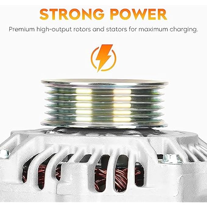 AEagle New Alternator for Honda Fit L4 1.5L 2007-2008, 11177N, 31100RSH004 - Image 2