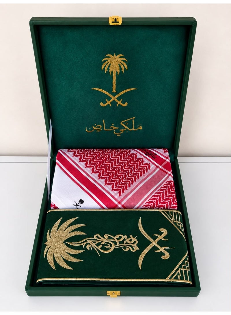 Luxury Royal Box for Men – Elegant Shemagh + Scarf in a Luxurious Gift Box, a Distinctive Men's Gift Set Ready for Presentation - Image 1