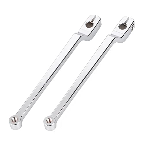 XMMT Chrome 984 Extended Shifter Lever Heel Toe Shift Levers Set Compatible with Harley 1986later FL Softail 1988later Touring FLHFLT and 08Later Trike Models - Image 1