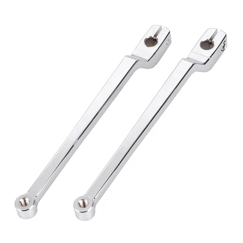 XMMT Chrome 984 Extended Shifter Lever Heel Toe Shift Levers Set Compatible with Harley 1986later FL Softail 1988later Touring FLHFLT and 08Later Trike Models - Image 2