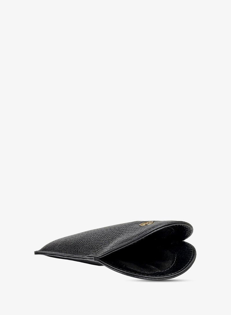 Da Milano Wax Leather Spectacle Case - Black - Image 4