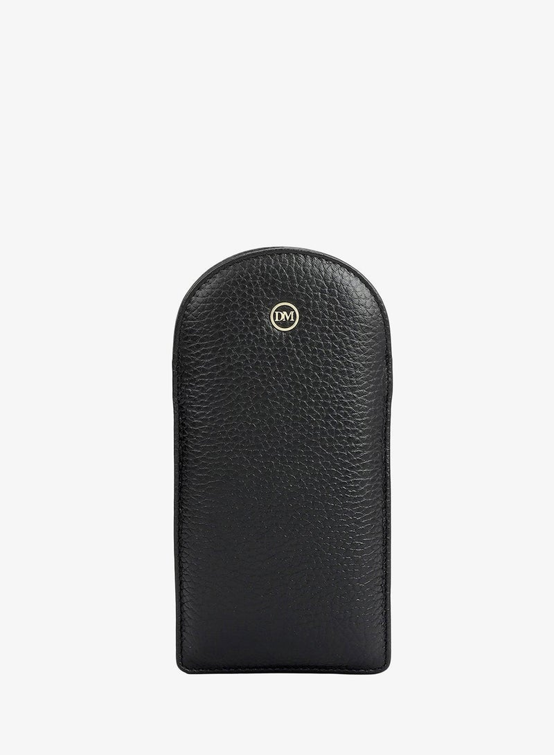 Da Milano Wax Leather Spectacle Case - Black - Image 1