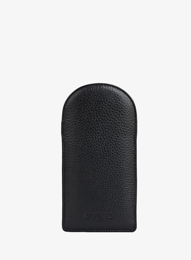 Da Milano Wax Leather Spectacle Case - Black - Image 3