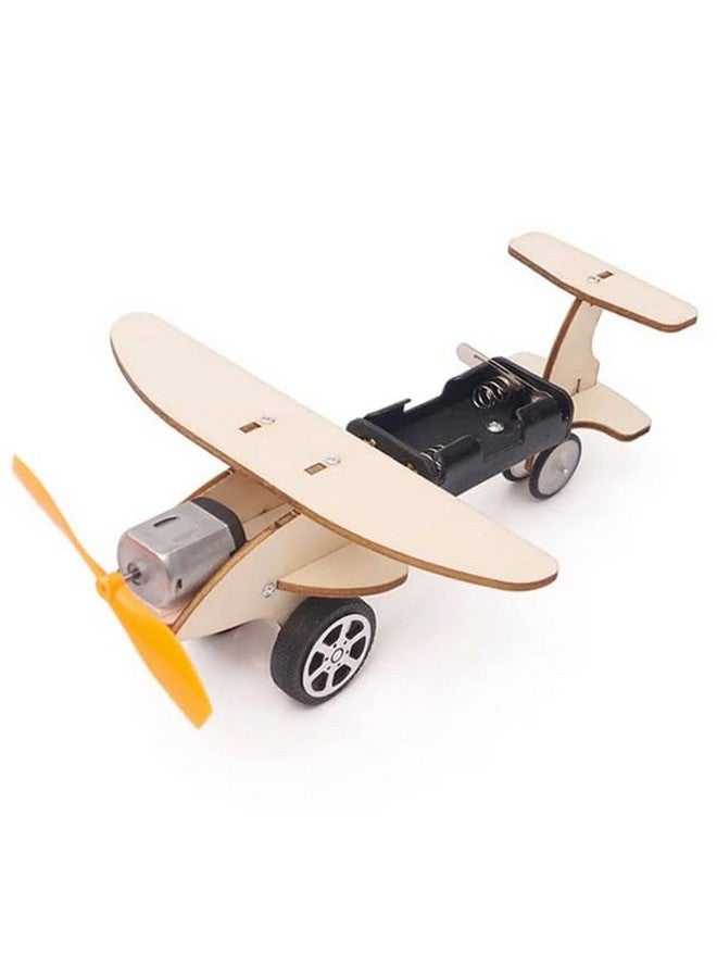 Electrobot DIY STEM Airplane Kit - Build Your Own Wooden Propeller Plane, Educational Science Project for Kids and Hobbyists - Image 1