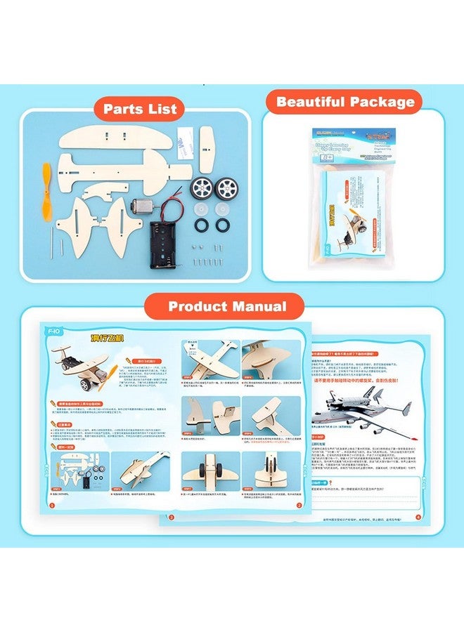 Electrobot DIY STEM Airplane Kit - Build Your Own Wooden Propeller Plane, Educational Science Project for Kids and Hobbyists - Image 4