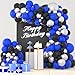 LUDEOU Blue Black Silver Balloon Garland Arch Kit Royal Blue and Black Balloon Silver Balloons for Boy 21th 30th 40th Birthday Retirement Graduation Prom Video Gaming Party Decorations - Image 2