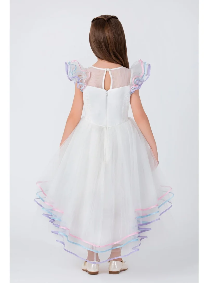 VIA BAMBINO Lovely Girls Dress White