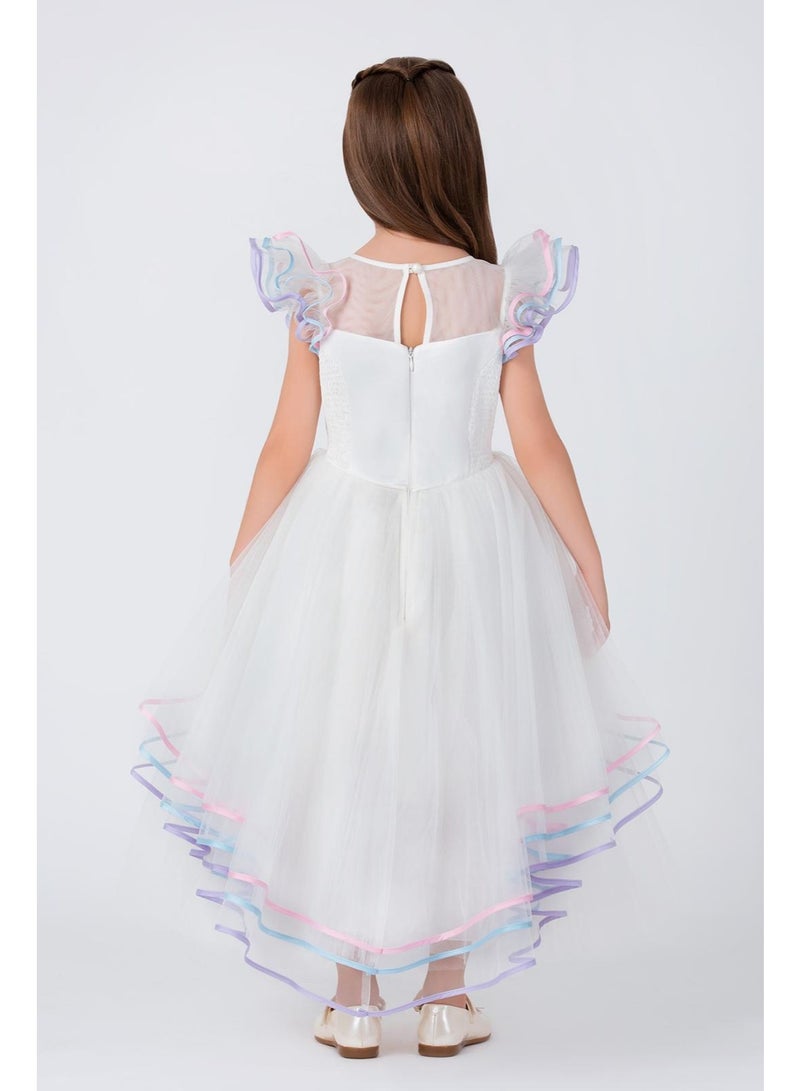 VIA BAMBINO Lovely Girls Dress White - Image 2