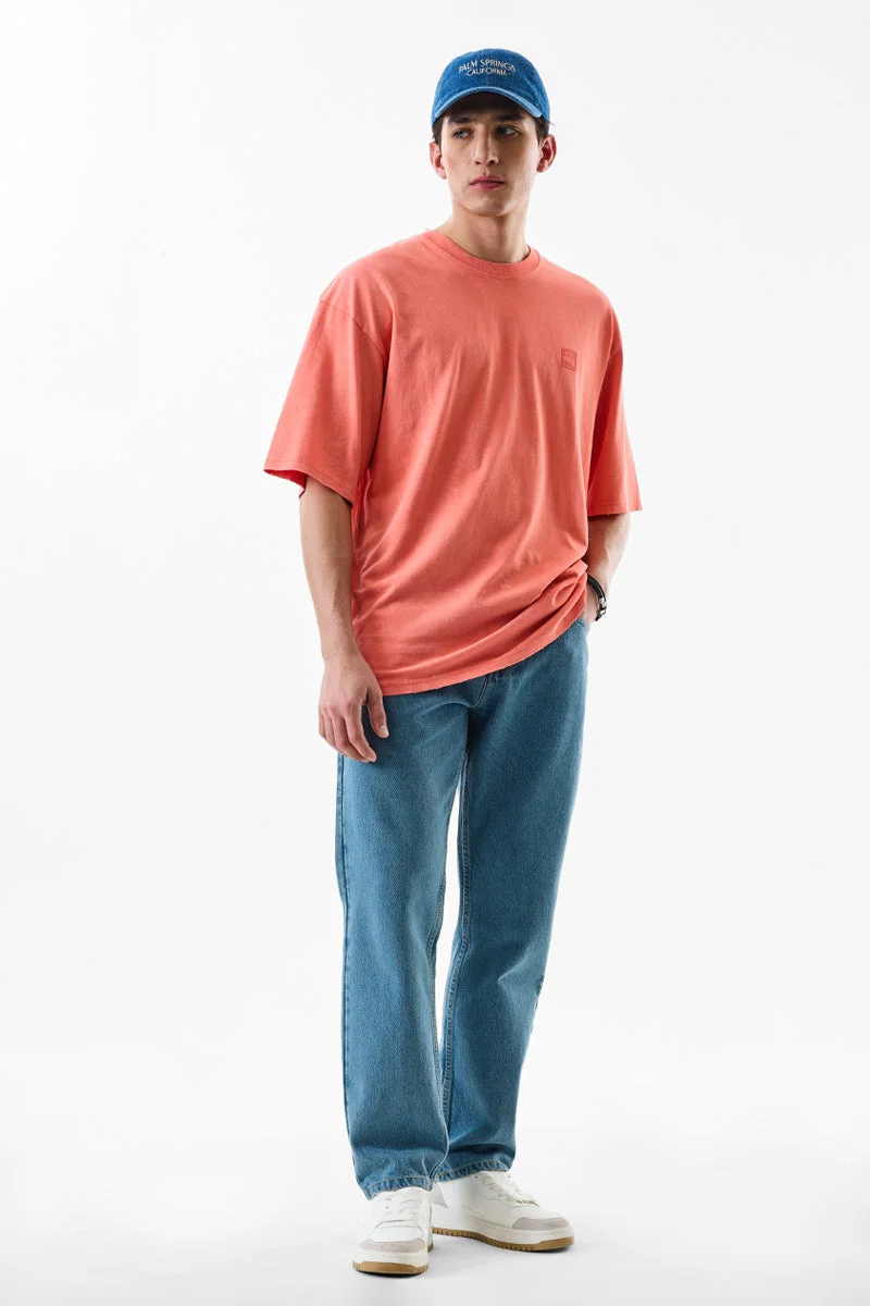 سنيتش Blue Solid Relaxed Casual Jeans