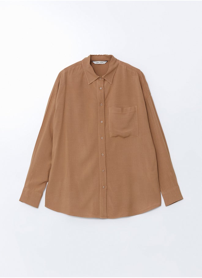 LC WAIKIKI - Plain Long Sleeve Women's Poplin Shirt - Image 1