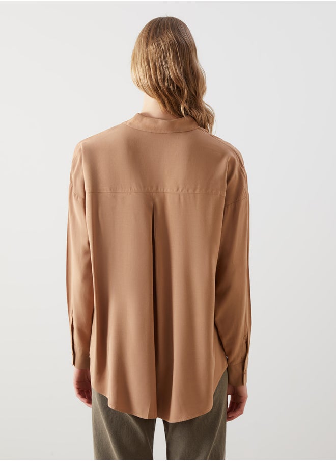 LC WAIKIKI - Plain Long Sleeve Women's Poplin Shirt - Image 1