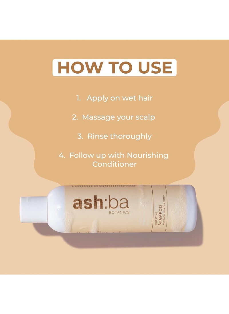 Ashba Botanics Hydrating Shampoo Straight,Wavy,Curly & Coily Hair|Curly Hair Shampoo Men & Women|Monoi Oil,Macadamia Oil,Green Tea Extract & Rice Protein|Hydrates,Balances Oil (Pack Of 1,237Ml)  - Image 5