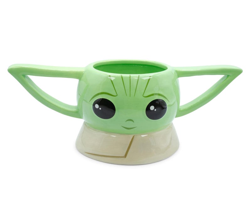 STAR WARS: The Mandalorian Grogu Sculpted Ceramic Mug | BPA-Free Large Coffee Cup For Espresso, Caffeine, Beverage | Home & Kitchen Essentials, Cute Baby Yoda Gifts and Collectibles | Holds 20 Ounces - Image 1