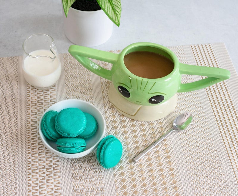 STAR WARS: The Mandalorian Grogu Sculpted Ceramic Mug | BPA-Free Large Coffee Cup For Espresso, Caffeine, Beverage | Home & Kitchen Essentials, Cute Baby Yoda Gifts and Collectibles | Holds 20 Ounces - Image 3