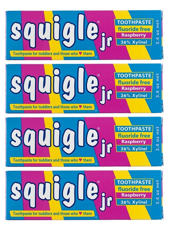 Squigle Quigle Jr Toothpaste (For Infants Toddlers) Travel Toothpaste Prevents Cavities Canker Sores Chapped Lips. Soothes Protects Dry Mouths. Stops Tooth Sensitivity No Sls 4 Pack - Image 2