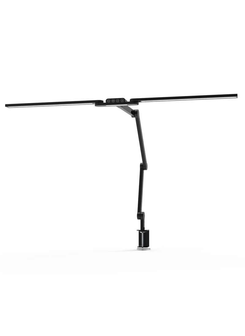 Generic - LED Desk Lamp for Large Desktops and Multi-Monitor Setups - Touch Control Table Lamp with Auto Dimming, 5 Color Modes & 5 Brightness Levels for Reading, Study, and Work - Image 1