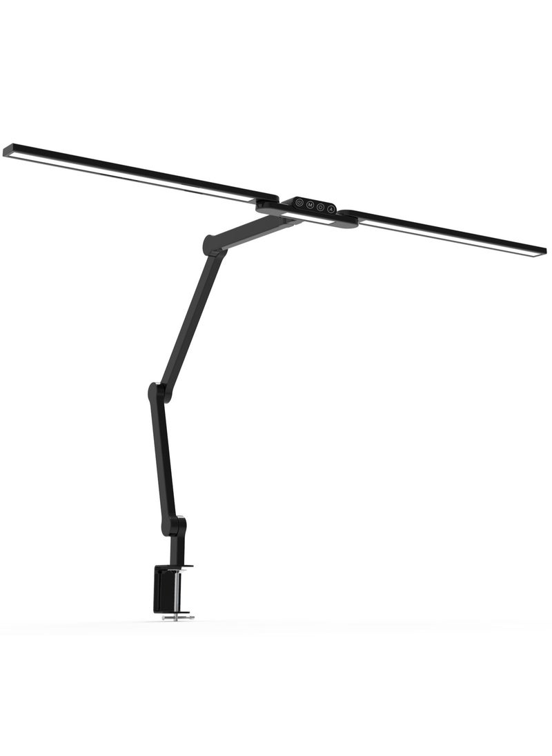 Generic - LED Desk Lamp for Large Desktops and Multi-Monitor Setups - Touch Control Table Lamp with Auto Dimming, 5 Color Modes & 5 Brightness Levels for Reading, Study, and Work - Image 1
