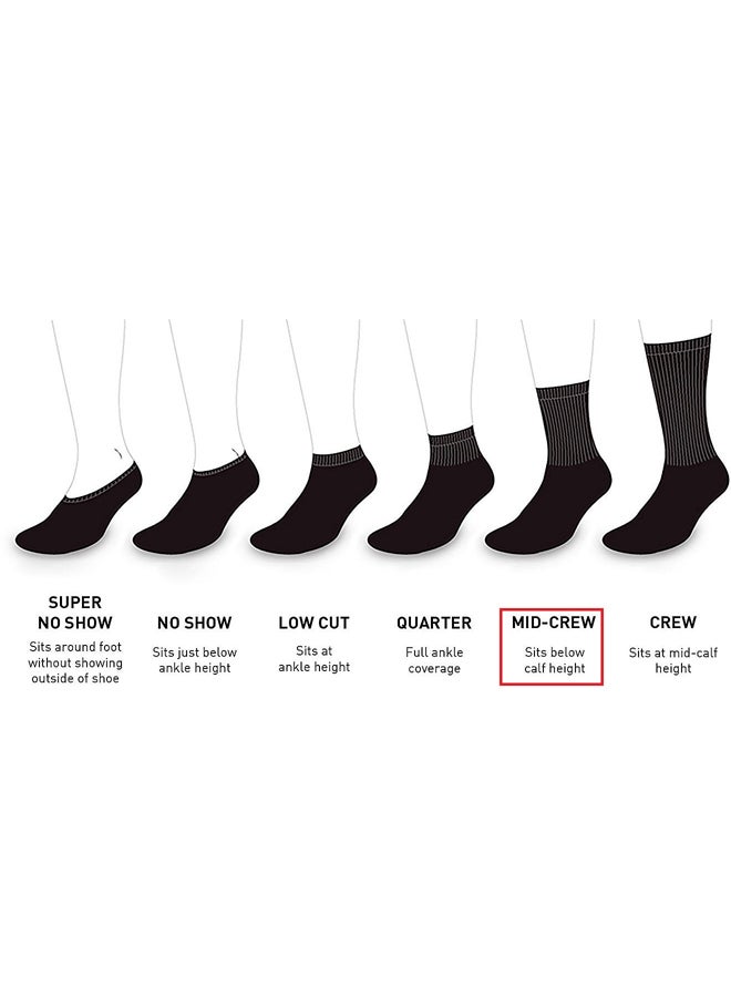 Ghost Retro Crew Socks (4 Pairs) - White - Image 4