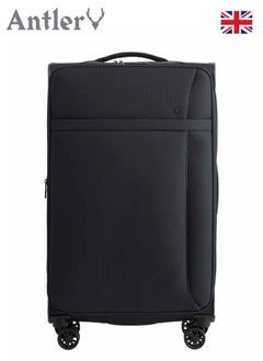 Antler Antler®Prestwick  Large Size Suitcase(83 x 46.5 x 31)cm/28"Soft Side for Traveling|British Brand|Black|Security Zip|8 Wheels|TSA Combination Lock|International Warranty  - Image 3