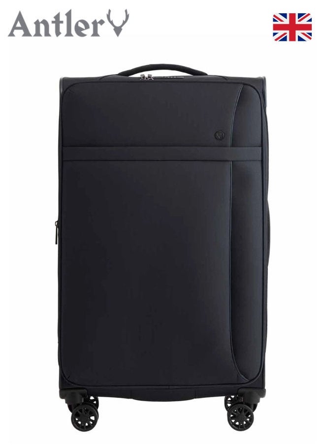 Antler Antler®Prestwick  Large Size Suitcase(83 x 46.5 x 31)cm/28"Soft Side for Traveling|British Brand|Black|Security Zip|8 Wheels|TSA Combination Lock|International Warranty  - Image 3