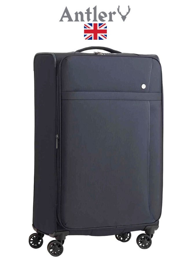 Antler Antler®Prestwick  Large Size Suitcase(83 x 46.5 x 31)cm/28"Soft Side for Traveling|British Brand|Black|Security Zip|8 Wheels|TSA Combination Lock|International Warranty  - Image 1