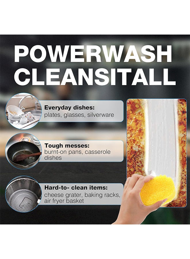 اسفنجة واداة تنظيف مزدوجة الجوانب من سكراب دادي - اسفنجة مضادة للخدش للاطباق والمنزل طرية في الماء الدافئ ومتماسكة في البارد مقاومة للروائح الكريهة 4 قطع - Image 5