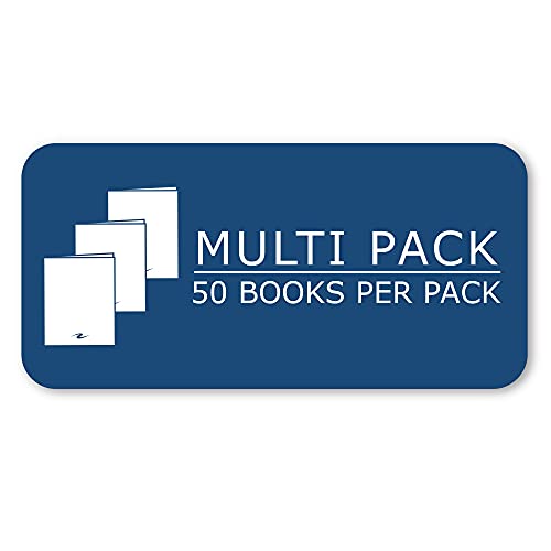 ROARING SPRING Exam Blue Books, 50 School Examination Booklets, 8.5" x 7", 6 Sheets/12 Pages, Wide-Ruled with Margin Student Testbook, Made in USA - Image 5