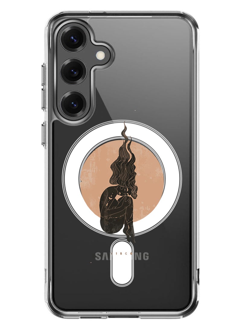 Theodor Magnetic Case for Samsung Galaxy S25 Plus 6.7-inch Compatible with MagSafe Wireless Charging, Shockproof Phone Bumper Cover Virgo-01 - Image 1