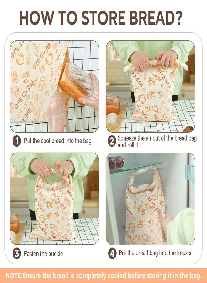ReLuien 2 Pack Sourdough Beeswax Bread Bags for Homemade Bread Storage Bag, Reusable Large Capacity Portable Artisan Breads Beeswax Bags, Cotton Waxed Bags To Keep Freshness 17” x 12” - Image 4