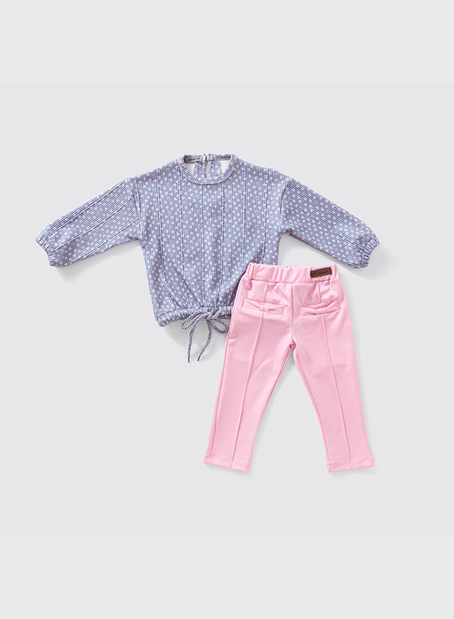 OWNKIDS Baby Girl LS T-Shirt & Leegings Fall Set - Image 1