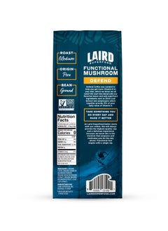 Laird Superfood Laird Superfood Boost Coffee, Medium Roast Ground Beans Infused with Functional Mushrooms, Vitamin D and Olive Leaf Powder, 12 oz. Bag  - Image 2