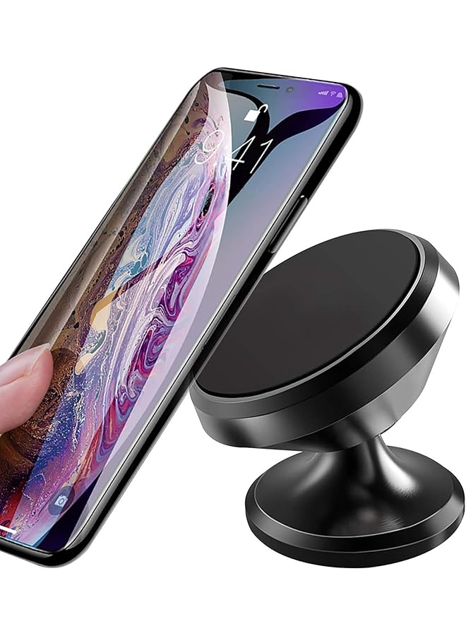 promass Magnetic Car Phone Holder, Universal 360° Rotation Strong Magnet Car Phone Holder Mount for Dashboard Compatible with iPhone, Samsung, LG, GPS, Google and All Cell Phone - Image 1