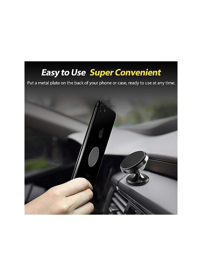 promass Magnetic Car Phone Holder, Universal 360° Rotation Strong Magnet Car Phone Holder Mount for Dashboard Compatible with iPhone, Samsung, LG, GPS, Google and All Cell Phone - Image 3
