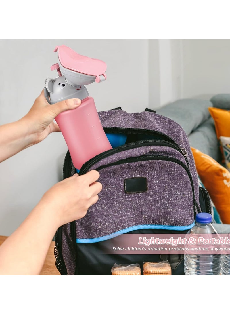 بلان A زجاجة مبولة للأطفال زجاجات طوارئ محمولة للأطفال مرحاض محمول للأطفال والفتيات للسفر بالسيارة أثناء التنقل والتخييم للبنات فقط - Image 4