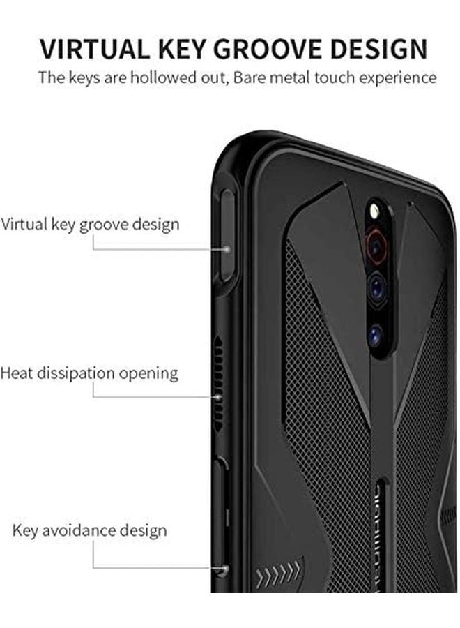 إيروريكس جراب هاتف لهاتف Zte Nubia Redmagic 5G مقاس 6.65 بوصة، غطاء سيليكون ممتص للصدمات ومضاد للخدش ومقاوم للصدمات من مادة TPU، أسود - Image 3