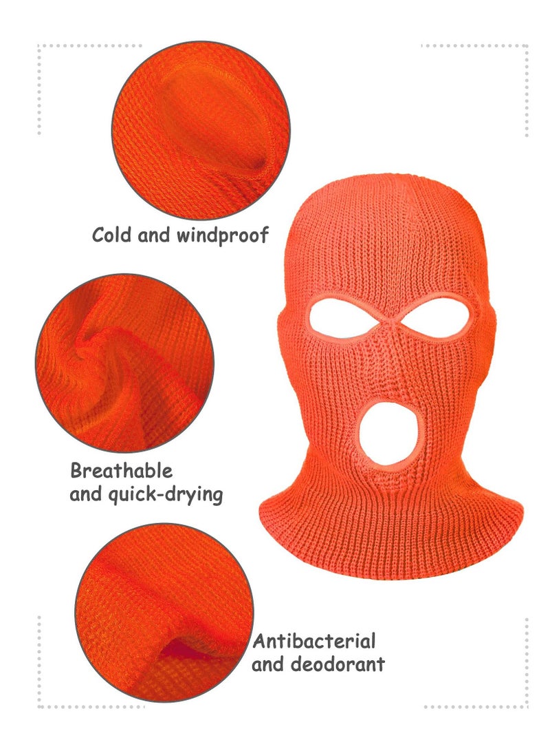 Y&D 3-Hole Full Face Cover Winter Outdoor Sport Knitted Ski Adult Balaclava Headwrap Mask Motorcycle Cycling Snowboard Gear for Sports Men Women  - Image 5