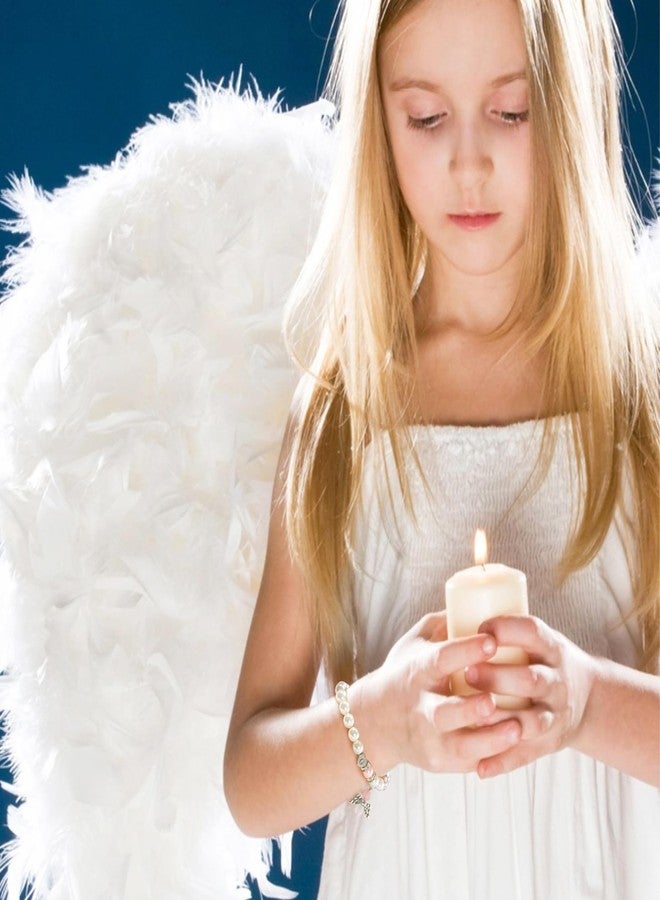 BAYLAY First Communion Gifts for Girls - Angel Wings Pearl Heart A Initial Bracelet for Girl, 1st Communion Gifts for Girls - Image 2