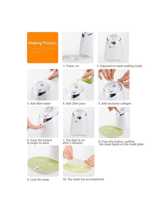 Cimenn Face Mask Machine, Intelligent DIY Facial Mask Maker for Collagen Fruit Vegetable Automatic Face Cream Making for SPA Face Mask Skin Care - Image 4